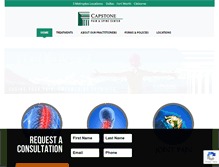 Tablet Screenshot of capstonepain.com